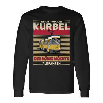 Männer Kurbel Kt4d Straßenbahnfahrer Straßenbahn Langarmshirts - Seseable