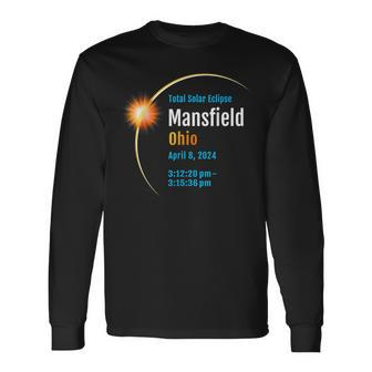 Mansfield Ohio Oh Total Solar Eclipse 2024 1 Long Sleeve T-Shirt - Monsterry DE