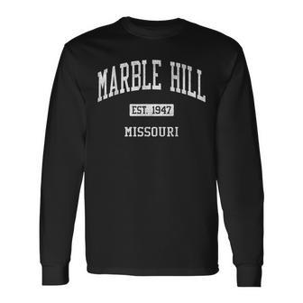 Marble Hill Missouri Mo Js04 Vintage Athletic Sports Long Sleeve T-Shirt | Mazezy