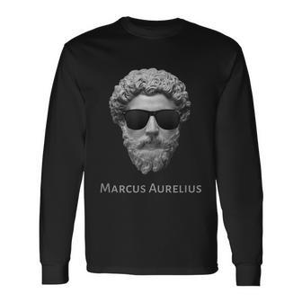 Marcus Aurelius Emperador Estoico Leyenda Camiseta de manga larga - Regaloses
