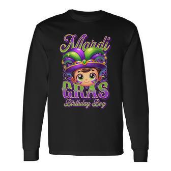 Mardi Gras Geburtstag Junge Kinder Männer Sohn Papa Ehemann Nola Langarmshirts - Geschenkecke