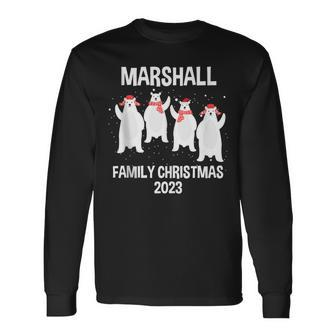 Marshall Family Name Marshall Family Christmas Long Sleeve T-Shirt - Seseable