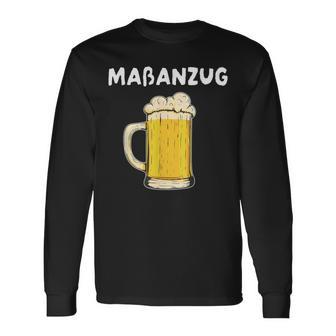 Maßanzug Maß Bier Hopfen Biertrinker Feiern Grill Fun Party Langarmshirts - Geschenkecke