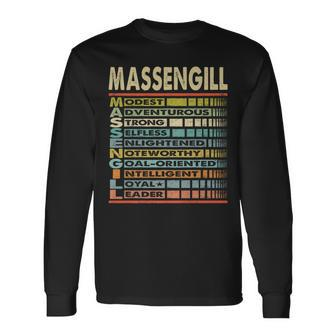 Massengill Family Name Massengill Last Name Team Long Sleeve T-Shirt - Seseable