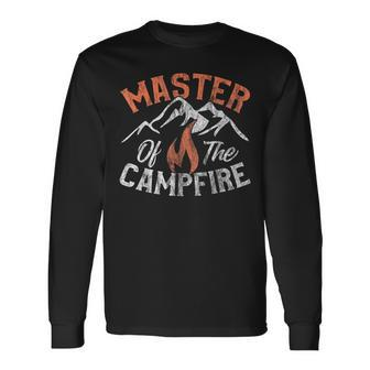 Master Of The Campfire Adult Camping Camp Long Sleeve T-Shirt - Monsterry CA