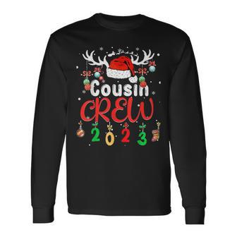 Matching Family Christmas Cousin Crew 2023 Elf Squad Xmas Pj Long Sleeve T-Shirt - Monsterry CA