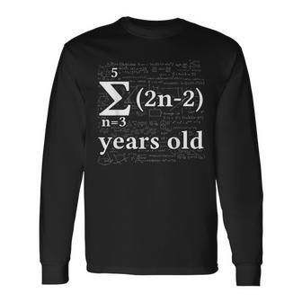 Math 18 Birthday Boy 18 Yr 18 Year Old 18Th Birthday Long Sleeve T-Shirt | Mazezy CA