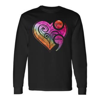 You Matter Semicolon Heart Mental Health Awareness Long Sleeve T-Shirt - Monsterry