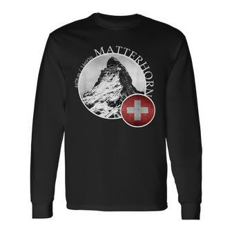 Matterhorn Zermatt Switzerland Alps Langarmshirts - Seseable