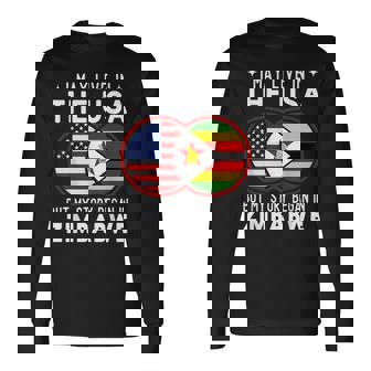 I May Live In Usa But My Story Began In Zimbabwe Long Sleeve T-Shirt | Mazezy