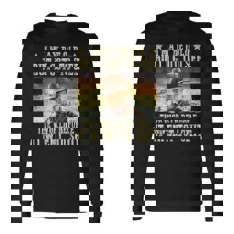 I May Be Old But Got To See The World Saying Vintage Long Sleeve T-Shirt | Mazezy