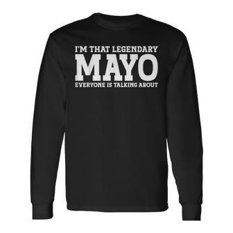 Mayo Surname Team Family Last Name Mayo Long Sleeve T-Shirt - Seseable