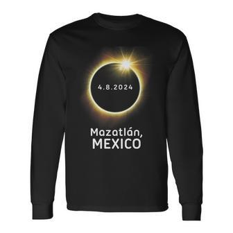 Mazatlan Mexico Total Solar Eclipse 2024 Totality 4824 Long Sleeve T-Shirt - Seseable