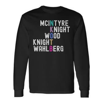 Mcintyre Knight Wood Knight Wahlberg Long Sleeve T-Shirt - Seseable