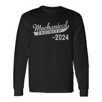 Mechanical Engineer Graduation 2024 Long Sleeve T-Shirt - Thegiftio UK