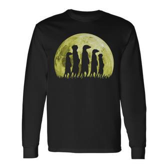 Meerkat Surikate Scharrtier Moon Langarmshirts - Geschenkecke