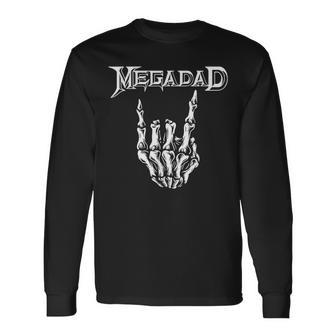 Megadad Retro 90S Hard Rock Band Heavy Metal Father's Day Long Sleeve T-Shirt - Monsterry AU