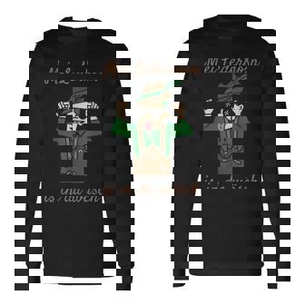 Mei Lederhosn Is In Da Wäsch Ersatz Lederhosen Schwarzes Langarmshirts - Seseable