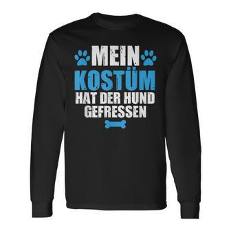 Mein Kostüm Hat Der Hund Gefressen German Language Langarmshirts - Seseable