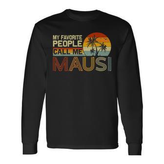 Meine Lieblingsmenschennen Mich Mausiintage Retro Mausi Langarmshirts - Geschenkecke