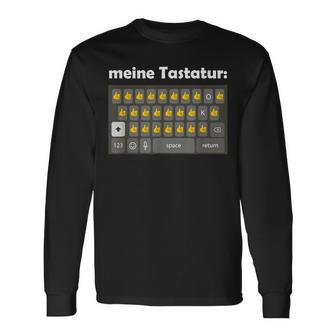 Meine Tastatur Daumen Hoch Für Papas Lustiges Langarmshirts - Seseable