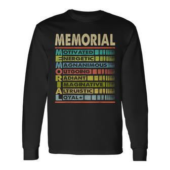 Memorial Family Name Memorial Last Name Team Long Sleeve T-Shirt - Seseable