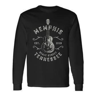 Memphis Beale Street Usa Vintage Long Sleeve T-Shirt - Monsterry CA