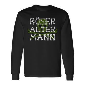 Men's Böser Alter Mann Cool Idea For Men Langarmshirts - Seseable