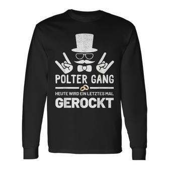 Men's Polter Gang Jga Stag Night Groom Langarmshirts - Seseable