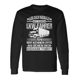 Men's Trucker Leg Dich Niemal Mit Ein Trucker An An Langarmshirts - Seseable