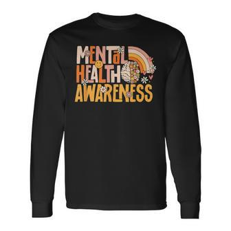 Mental Health Awareness Mental Illness Therapist Counselor Long Sleeve T-Shirt - Thegiftio UK