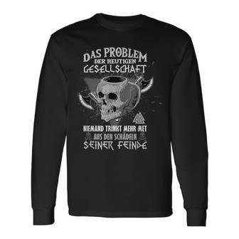 Met Aus Den Skulls Des Des Enemies For Fans Of Viking Langarmshirts - Seseable
