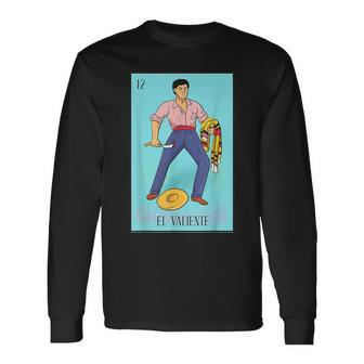 Mexican Lottery Culture El Valiente Long Sleeve T-Shirt - Monsterry UK
