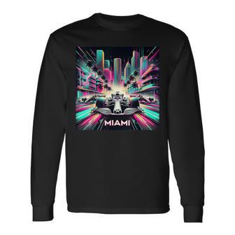Miami Formula Racing Circuits Sport Long Sleeve T-Shirt | Mazezy