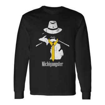 Michigan Michigangster Long Sleeve T-Shirt - Monsterry DE