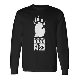 Michigan Sleeping Bear Dunes Great Lakes Vacation Long Sleeve T-Shirt - Monsterry UK