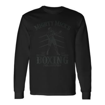 Mighty Micks Boxing Gym Philadelphia Long Sleeve T-Shirt - Monsterry UK