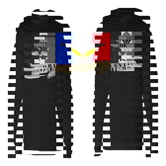Militaire Saint-Michel Patron Parachutiste France Armée T-shirt à manches longues - Cadeauxyz