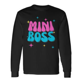 Mini Boss For Girls Long Sleeve T-Shirt | Mazezy CA