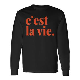 Minimalist French C'est La Vie Langarmshirts - Seseable