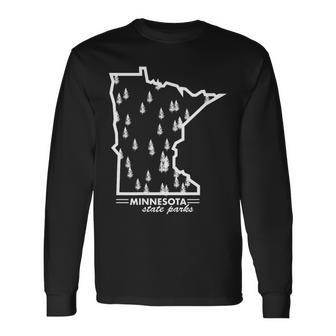 Minnesota State Parks Nature Outdoors Mn Camping Long Sleeve T-Shirt - Monsterry