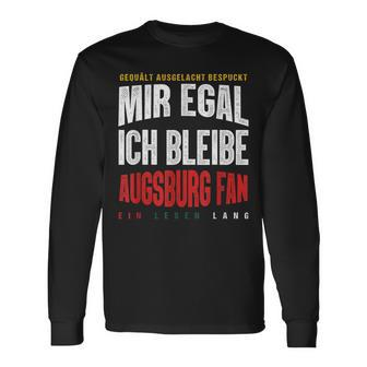 Mir Egal Ich Bleibe Augsburg Fan Football Fan Club Langarmshirts - Seseable