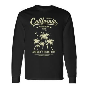 Mission Beach Ca 92109 Summer Vacation San Diego California Long Sleeve T-Shirt - Monsterry CA