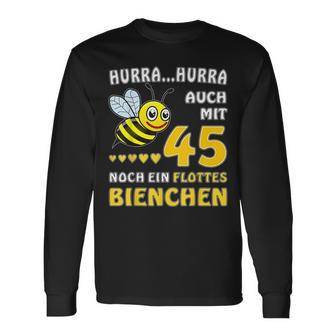 Mit 45 Noch Ein Flottes Bienchen 45 Geburtstag 45 Langarmshirts - Geschenkecke