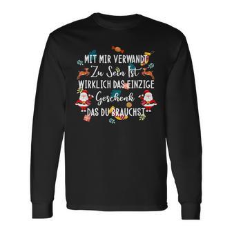 Mit Mir Verwand Zu Sein Ist Dein Weihnachten Black Langarmshirts - Seseable