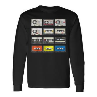 Mix Tape Retro Audio Cassette 80S 90S Long Sleeve T-Shirt - Thegiftio UK
