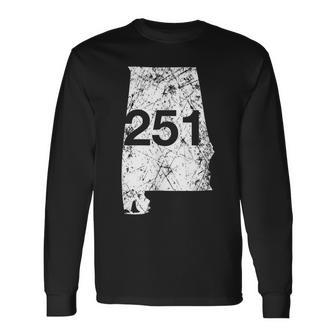 Mobile Area Code 251 State Of Alabama Hometown Souvenir Long Sleeve T-Shirt - Monsterry CA