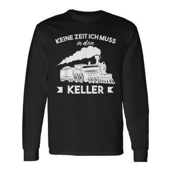 Modellbahn Ich Muss In Keller Langarmshirts - Geschenkecke