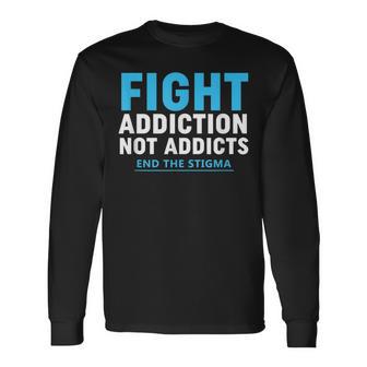 Modern Fight Addiction Awareness Against Drug Dealer Long Sleeve T-Shirt - Monsterry DE