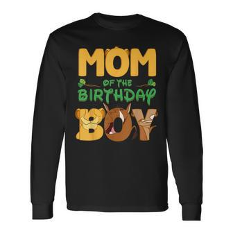 Mom And Dad Birthday Boy Lion Family Matching Long Sleeve T-Shirt - Seseable